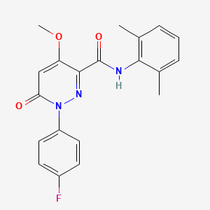 B2880610 N-(2,6-dimethylphenyl)-1-(4-fluorophenyl)-4-methoxy-6-oxopyridazine-3-carboxamide CAS No. 941879-77-2