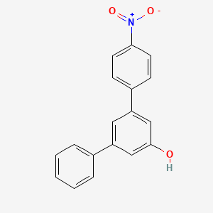 molecular formula C18H13NO3 B2880630 3-(4-Nitrophenyl)-5-phenylphenol CAS No. 98124-35-7