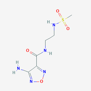 B2880633 4-Amino-N-{2-[(methylsulphonyl)amino]ethyl}-1,2,5-oxadiazole-3-carboxamide CAS No. 296798-51-1
