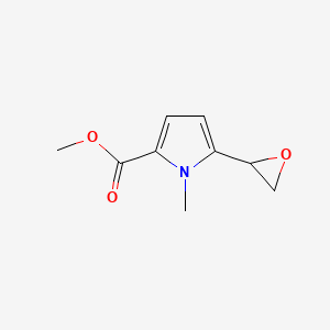 molecular formula C9H11NO3 B2880653 Methyl 1-methyl-5-(oxiran-2-yl)pyrrole-2-carboxylate CAS No. 2248334-41-8