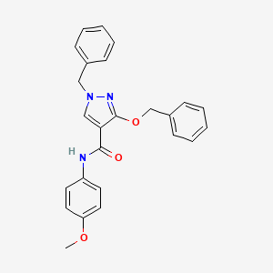 B2880685 1-benzyl-3-(benzyloxy)-N-(4-methoxyphenyl)-1H-pyrazole-4-carboxamide CAS No. 1014090-15-3