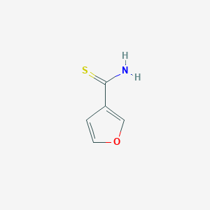 molecular formula C5H5NOS B2880728 Furan-3-carbothioamide CAS No. 20485-41-0; 59918-68-2