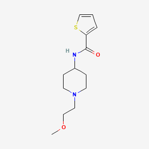 molecular formula C13H20N2O2S B2880734 N-[1-(2-Methoxyethyl)piperidin-4-YL]thiophene-2-carboxamide CAS No. 1421523-60-5