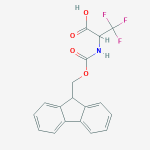 molecular formula C18H14F3NO4 B028808 rac Fmoc-trifluoromethylalanine CAS No. 1219349-78-6