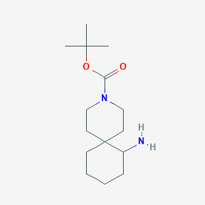 molecular formula C15H28N2O2 B2880814 Tert-butyl 7-amino-3-azaspiro[5.5]undecane-3-carboxylate CAS No. 1784017-39-5