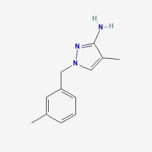 B2880941 4-methyl-1-(3-methylbenzyl)-1H-pyrazol-3-amine CAS No. 1174872-84-4