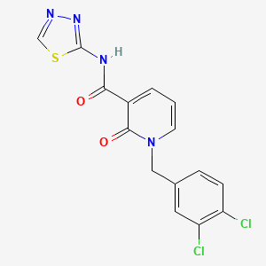 1-(3,4-dichlorobenzyl)-2-oxo-N-(1,3,4-thiadiazol-2-yl)-1,2-dihydro-3-pyridinecarboxamide