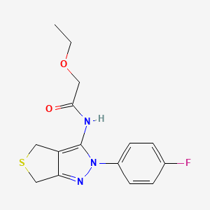 2-ethoxy-N-[2-(4-fluorophenyl)-4,6-dihydrothieno[3,4-c]pyrazol-3-yl]acetamide