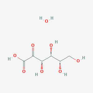 molecular formula C6H12O8 B2881011 L-Xylo-2-Hexulosonic Acid Hydrate CAS No. 219905-82-5