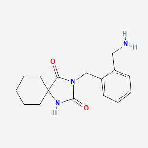 3-{[2-(Aminomethyl)phenyl]methyl}-1,3-diazaspiro[4.5]decane-2,4-dione