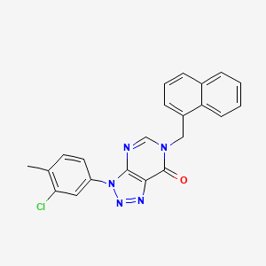 molecular formula C22H16ClN5O B2881018 3-(3-chloro-4-methylphenyl)-6-[(naphthalen-1-yl)methyl]-3H,6H,7H-[1,2,3]triazolo[4,5-d]pyrimidin-7-one CAS No. 893931-20-9