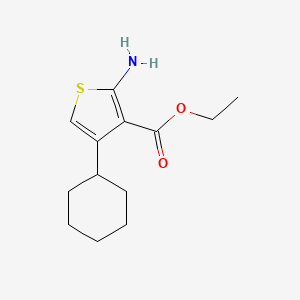 molecular formula C13H19NO2S B2881022 Ethyl 2-amino-4-cyclohexylthiophene-3-carboxylate CAS No. 149588-08-9