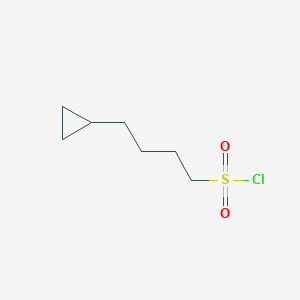 molecular formula C7H13ClO2S B2881071 4-Cyclopropylbutane-1-sulfonyl chloride CAS No. 2137625-89-7