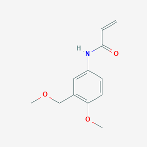molecular formula C12H15NO3 B2881086 N-[4-Methoxy-3-(methoxymethyl)phenyl]prop-2-enamide CAS No. 2361638-48-2