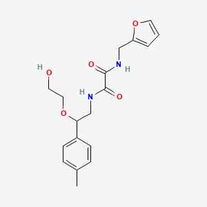molecular formula C18H22N2O5 B2881168 N1-(furan-2-ylmethyl)-N2-(2-(2-hydroxyethoxy)-2-(p-tolyl)ethyl)oxalamide CAS No. 1706098-51-2