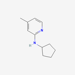 molecular formula C11H16N2 B2881203 N-cyclopentyl-4-methylpyridin-2-amine CAS No. 1247105-85-6