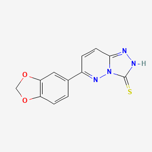 6-(2H-1,3-benzodioxol-5-yl)-[1,2,4]triazolo[4,3-b]pyridazine-3-thiol