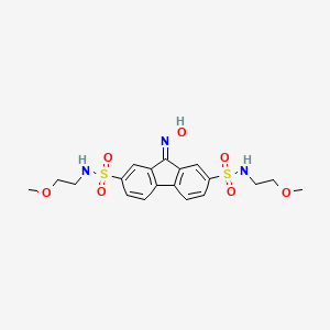 9-(hydroxyimino)-N2,N7-bis(2-methoxyethyl)-9H-fluorene-2,7-disulfonamide