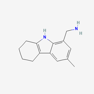 molecular formula C14H18N2 B2881315 C-(3-Methyl-6,7,8,9-tetrahydro-5H-carbazol-1-yl)-methylamine CAS No. 883544-66-9