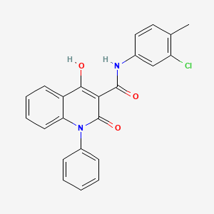 molecular formula C23H17ClN2O3 B2881325 N-(3-chloro-4-methylphenyl)-4-hydroxy-2-oxo-1-phenyl-1,2-dihydroquinoline-3-carboxamide CAS No. 1358077-01-6