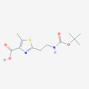 2-(2-{[(Tert-butoxy)carbonyl]amino}ethyl)-5-methyl-1,3-thiazole-4-carboxylic acid