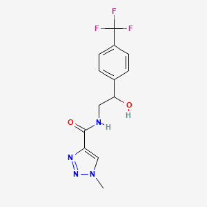 N-(2-hydroxy-2-(4-(trifluoromethyl)phenyl)ethyl)-1-methyl-1H-1,2,3-triazole-4-carboxamide