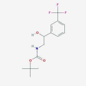 tert-butyl N-[2-hydroxy-2-[3-(trifluoromethyl)phenyl]ethyl]carbamate