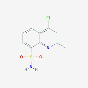 molecular formula C10H9ClN2O2S B2881517 4-Chloro-2-methylquinoline-8-sulfonamide CAS No. 1121527-72-7