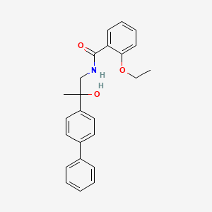 molecular formula C24H25NO3 B2881529 N-(2-([1,1'-biphenyl]-4-yl)-2-hydroxypropyl)-2-ethoxybenzamide CAS No. 1396769-88-2