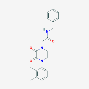 molecular formula C21H21N3O3 B2881560 N-benzyl-2-[4-(2,3-dimethylphenyl)-2,3-dioxo-1,2,3,4-tetrahydropyrazin-1-yl]acetamide CAS No. 898454-16-5
