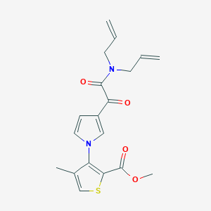 methyl 3-{3-[2-(diallylamino)-2-oxoacetyl]-1H-pyrrol-1-yl}-4-methyl-2-thiophenecarboxylate