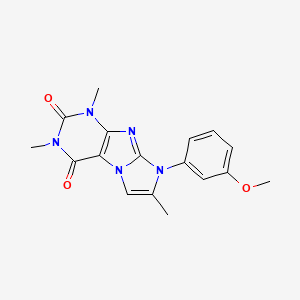 8-(3-methoxyphenyl)-1,3,7-trimethyl-1H-imidazo[2,1-f]purine-2,4(3H,8H)-dione