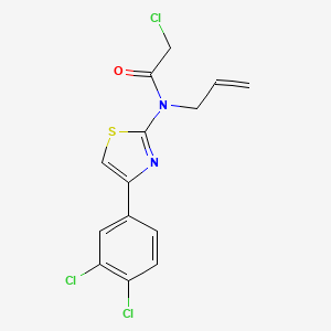 2-chloro-N-[4-(3,4-dichlorophenyl)-1,3-thiazol-2-yl]-N-(prop-2-en-1-yl)acetamide