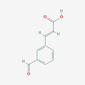 molecular formula C10H8O3 B2881623 (E)-3-(3-Formylphenyl)acrylic acid CAS No. 74815-17-1