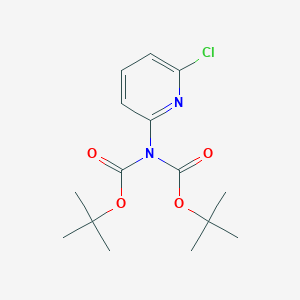 molecular formula C15H21ClN2O4 B2881676 Di-tert-butyl 6-chloropyridin-2-yliminodicarbonate CAS No. 1983985-13-2