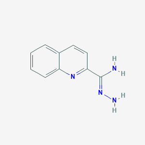 molecular formula C10H10N4 B2881677 N-aminoquinoline-2-carboximidamide CAS No. 1014-17-1