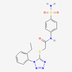 2-((1-(2-ethylphenyl)-1H-tetrazol-5-yl)thio)-N-(4-sulfamoylphenyl)acetamide
