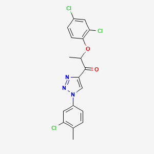 1-[1-(3-chloro-4-methylphenyl)-1H-1,2,3-triazol-4-yl]-2-(2,4-dichlorophenoxy)-1-propanone
