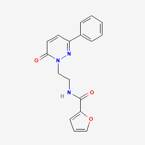 molecular formula C17H15N3O3 B2881710 N-(2-(6-oxo-3-phenylpyridazin-1(6H)-yl)ethyl)furan-2-carboxamide CAS No. 921571-15-5