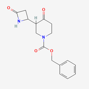 molecular formula C16H18N2O4 B2881743 Benzyl 4-oxo-3-(4-oxoazetidin-2-yl)piperidine-1-carboxylate CAS No. 2094735-16-5