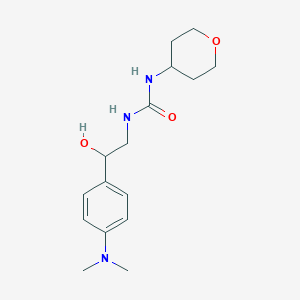 molecular formula C16H25N3O3 B2881789 3-{2-[4-(dimethylamino)phenyl]-2-hydroxyethyl}-1-(oxan-4-yl)urea CAS No. 2034342-90-8