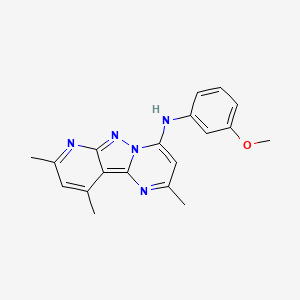 molecular formula C19H19N5O B2881816 N-(3-methoxyphenyl)-4,11,13-trimethyl-3,7,8,10-tetrazatricyclo[7.4.0.02,7]trideca-1,3,5,8,10,12-hexaen-6-amine CAS No. 900258-87-9