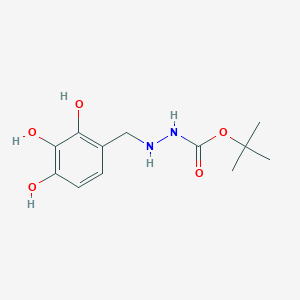 molecular formula C12H18N2O5 B2881879 N'-[(2,3,4-trihydroxyphenyl)methyl](tert-butoxy)carbohydrazide CAS No. 1692133-13-3