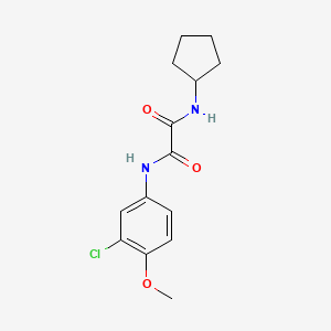 molecular formula C14H17ClN2O3 B2881903 N1-(3-chloro-4-methoxyphenyl)-N2-cyclopentyloxalamide CAS No. 941999-13-9