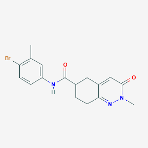 molecular formula C17H18BrN3O2 B2881931 N-(4-bromo-3-methylphenyl)-2-methyl-3-oxo-2,3,5,6,7,8-hexahydrocinnoline-6-carboxamide CAS No. 1903629-81-1