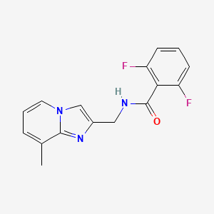 molecular formula C16H13F2N3O B2881967 2,6-difluoro-N-((8-methylimidazo[1,2-a]pyridin-2-yl)methyl)benzamide CAS No. 868970-94-9