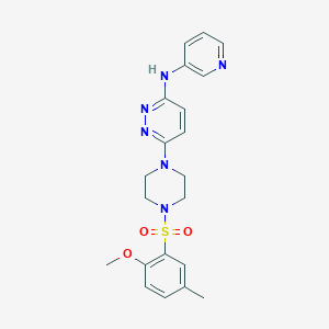 6-(4-((2-methoxy-5-methylphenyl)sulfonyl)piperazin-1-yl)-N-(pyridin-3-yl)pyridazin-3-amine