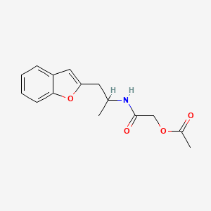 2-((1-(Benzofuran-2-yl)propan-2-yl)amino)-2-oxoethyl acetate