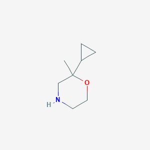 molecular formula C8H15NO B2881989 2-Cyclopropyl-2-methylmorpholine CAS No. 1490094-48-8