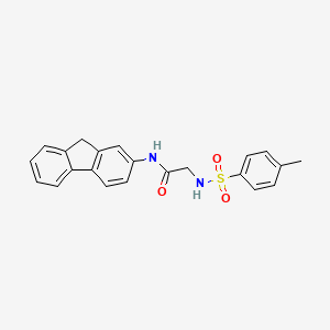 N-(9H-fluoren-2-yl)-2-(4-methylbenzenesulfonamido)acetamide